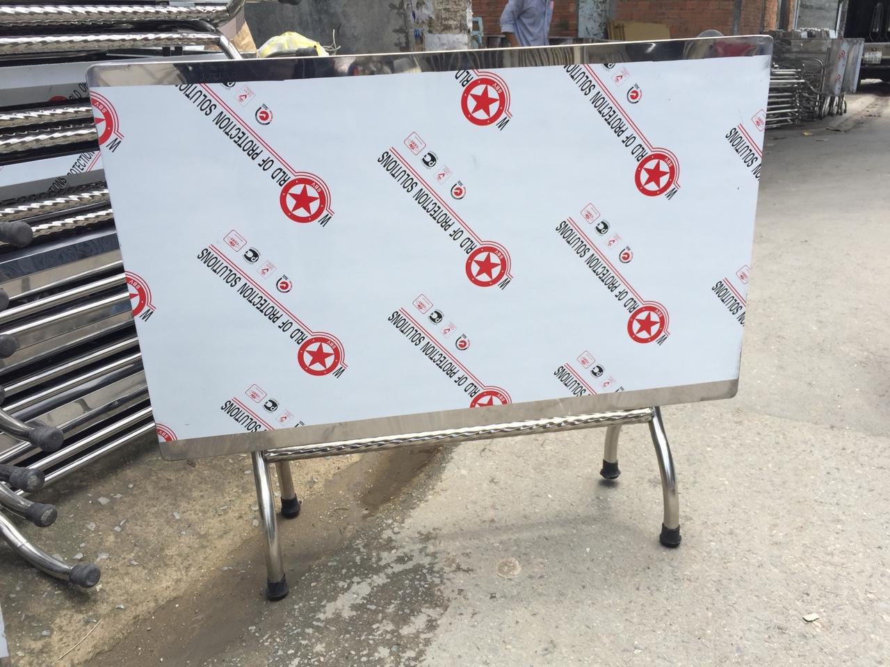 BÀN INOX CHỮ NHẬT 7.12/NP304/6D